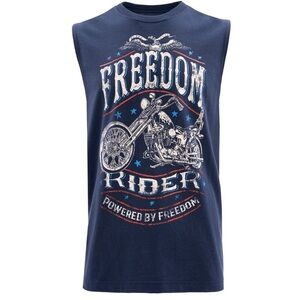 Way To Celebrate Men's Americana Graphic Muscle Tank Top, Size L